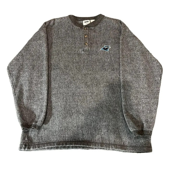 Vintage 1990's The Edge Men’s NFL Carolina Panthers Fleece Football Sweatshirt - Picture 1 of 4